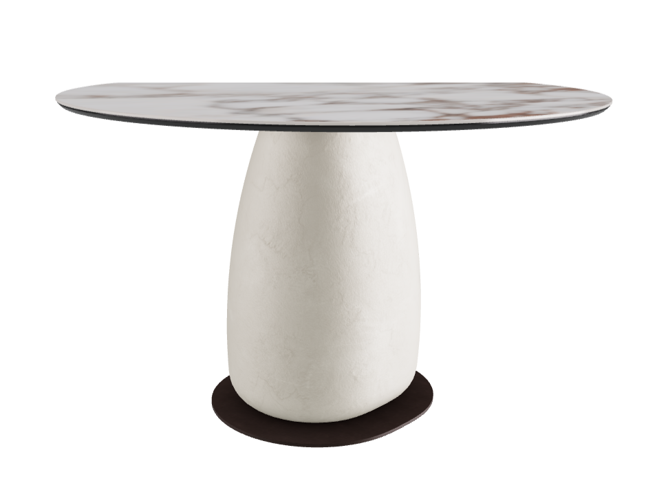 Diameter 118 x Height 73 cm Round Shaped_Breccia_Oslo_Bronze Embossed