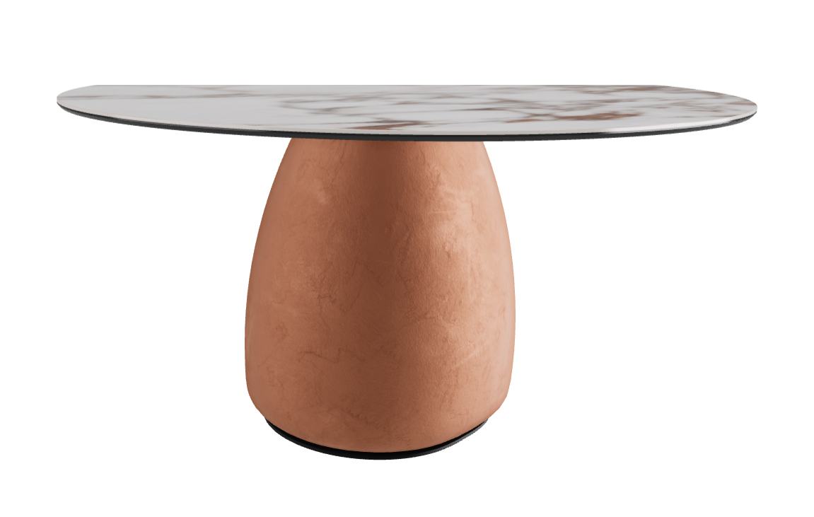 Diameter 140 x Height 73.5 cm  Round Shaped_Breccia_Marrakech_Black Embossed