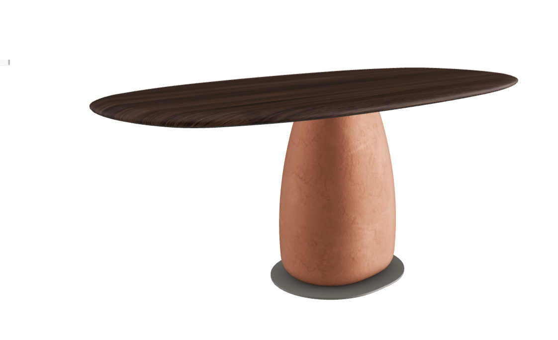 180×90×75.5h U Biscuit Shaped_Burned Oak_Marrakech_Titanium Embossed