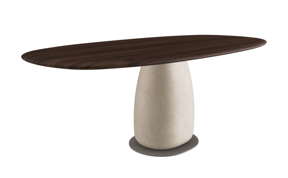 200×100×75.5h U Biscuit Shaped_Burned Oak_Cairo_Titanium Embossed