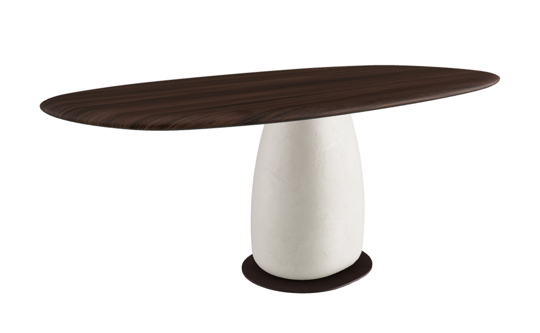 200×100×75.5h U Biscuit Shaped_Burned Oak_Oslo_Bronze Embossed