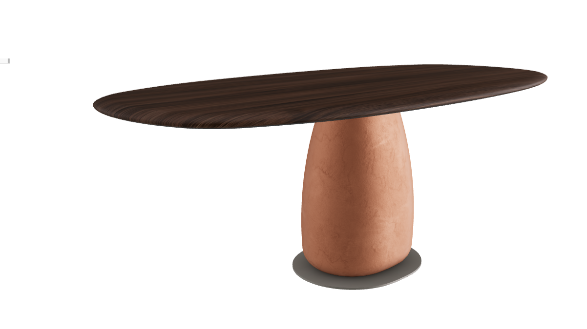 200×100×75.5h U Biscuit Shaped_Burned Oak_Marrakech_Titanium Embossed
