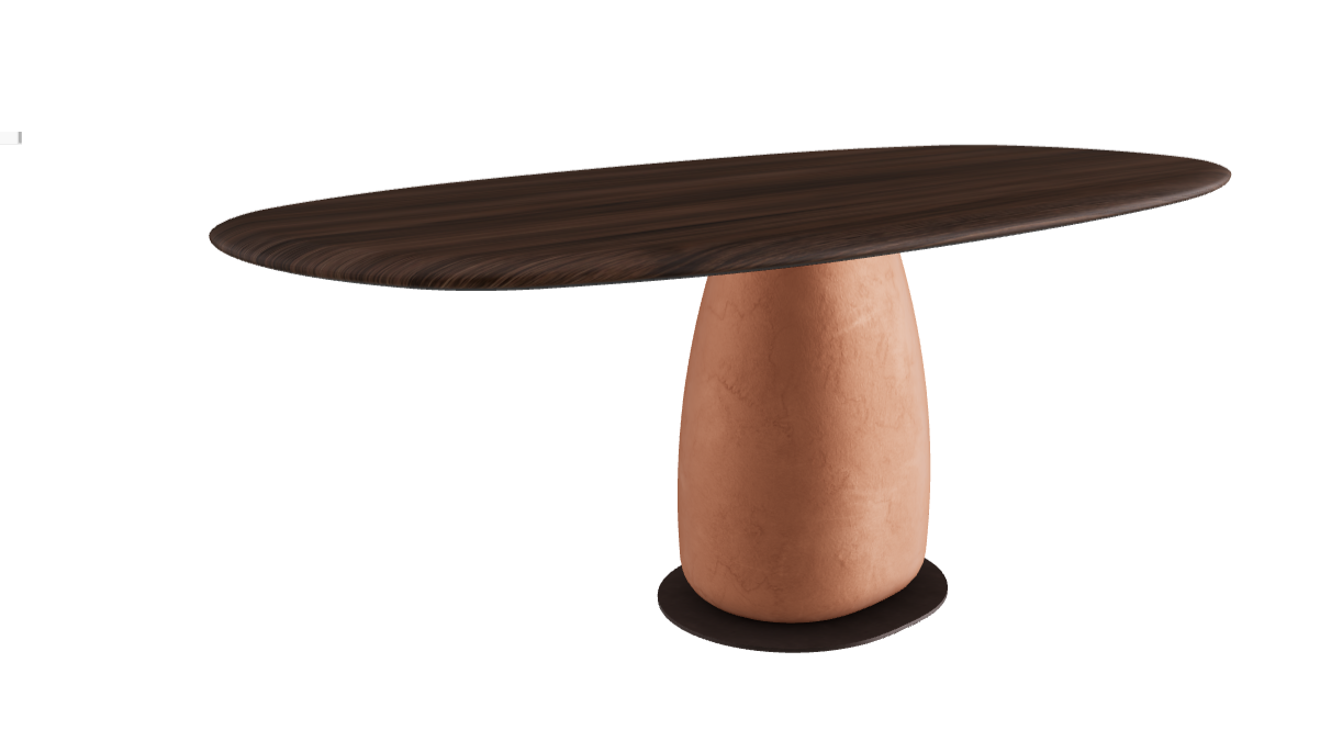 200×100×75.5h U Biscuit Shaped_Burned Oak_Marrakech_Bronze Embossed