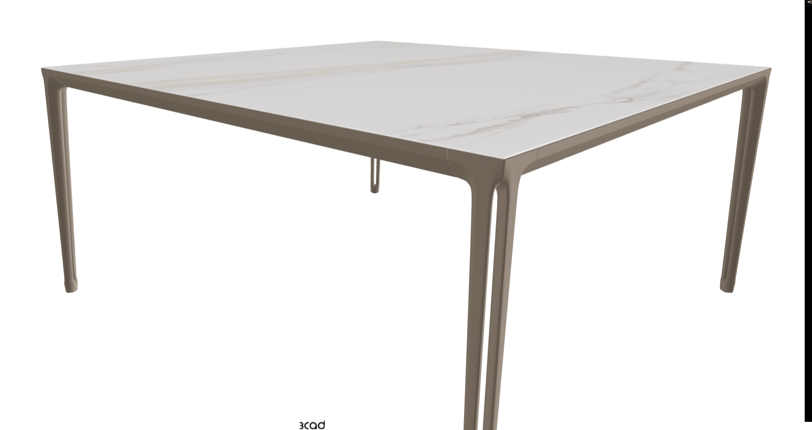 160x160x75h Square Shaped_Glossy Golden Calacatta_Titanium Embossed