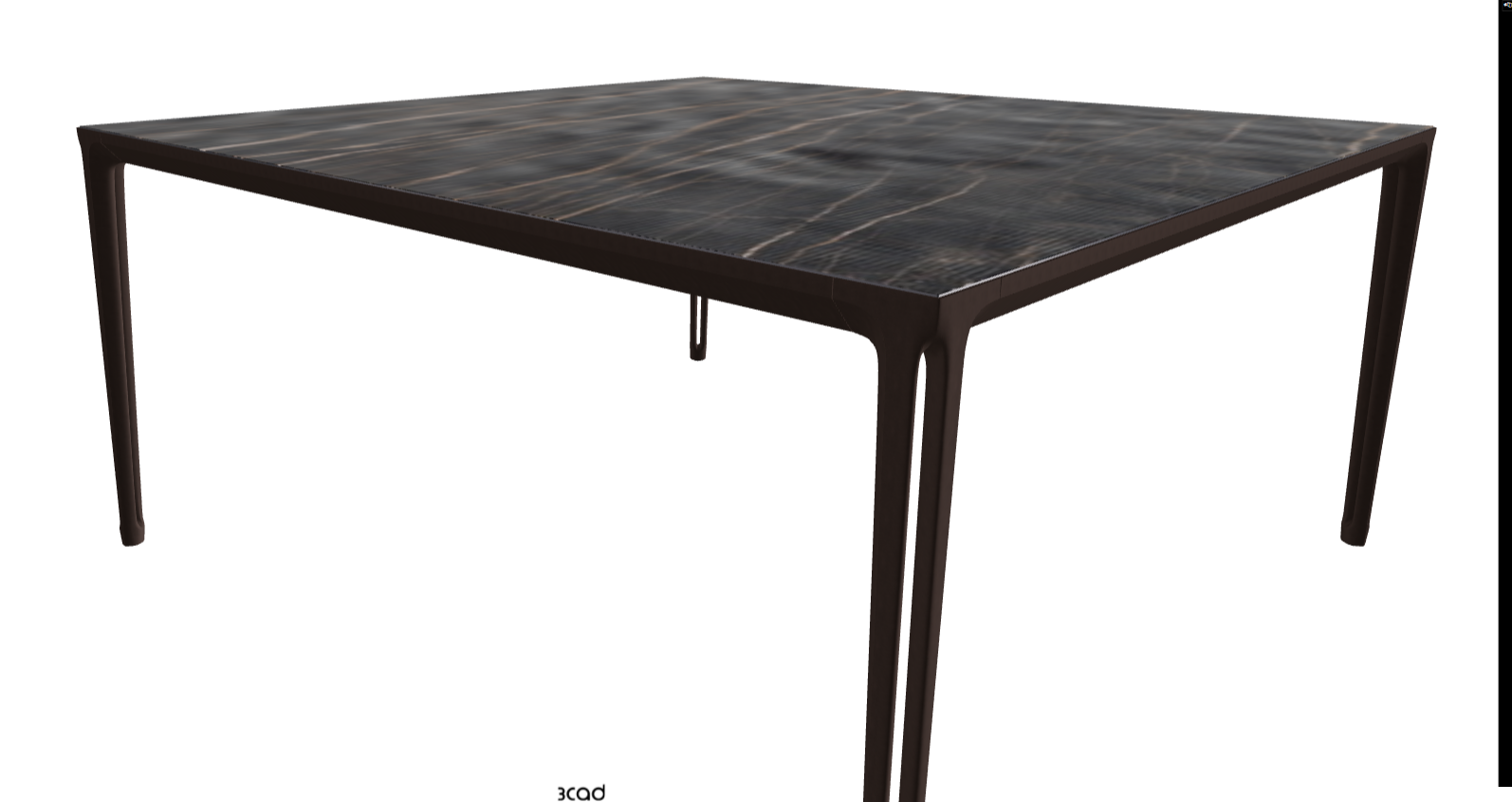 160x160x75h Square Shaped_Matt Portoro_Bronze Embossed