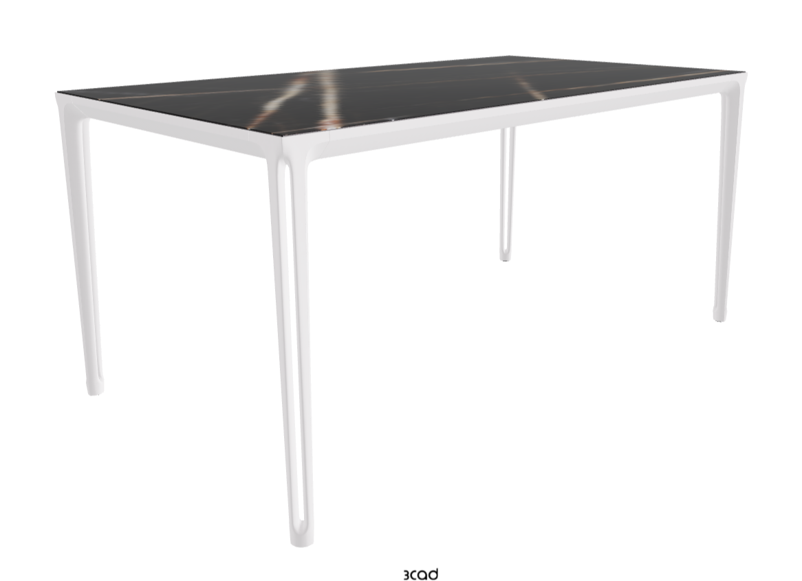 160x90x75h Rectangle Shaped_Glossy Sahara Noir_Pearl Embossed