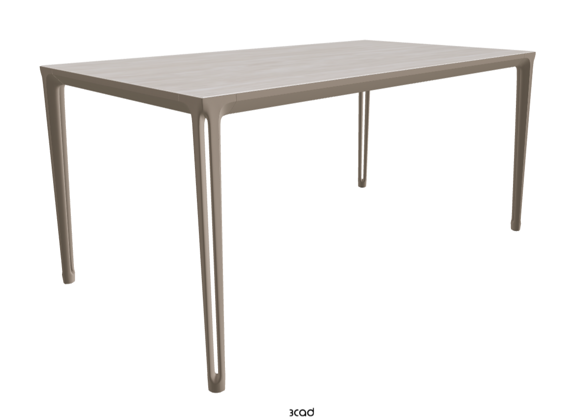 160x90x75h Rectangle Shaped_Colosseo_Titanium Embossed