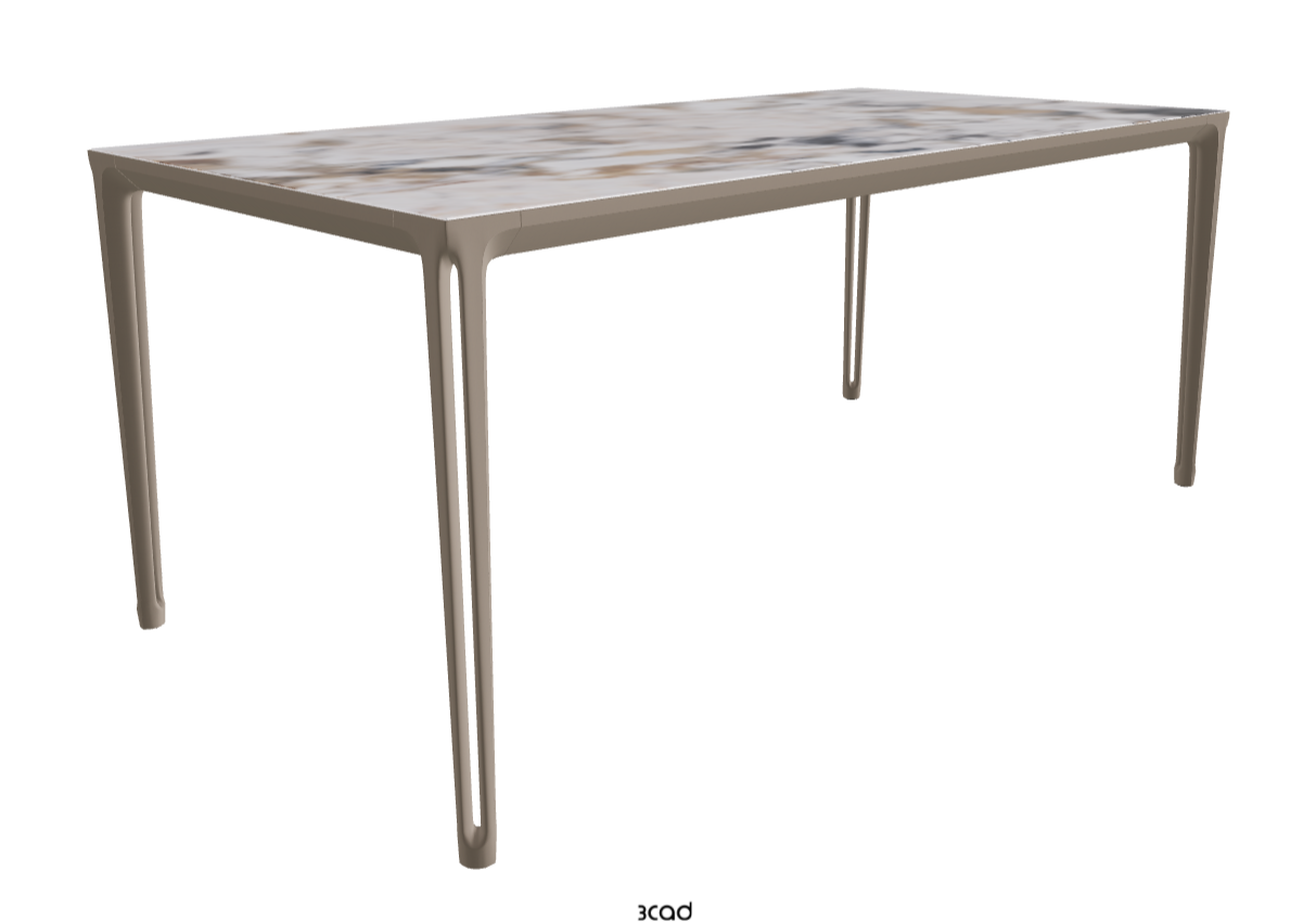 180x90x75h Rectangle Shaped_Makalu_Titanium Embossed