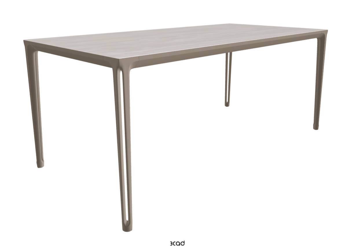 180x90x75h Rectangle Shaped_Colosseo_Titanium Embossed