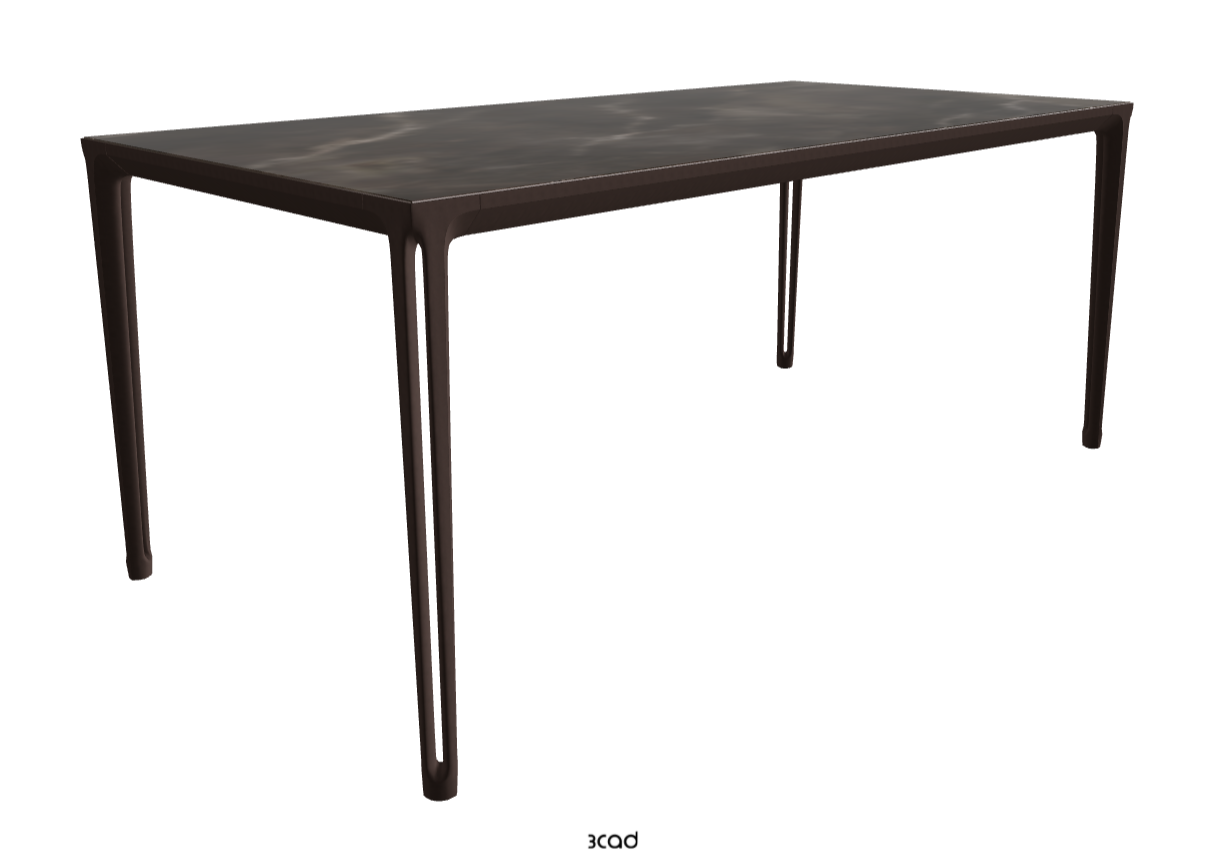 180x90x75h Rectangle Shaped_Andromeda_Bronze Embossed