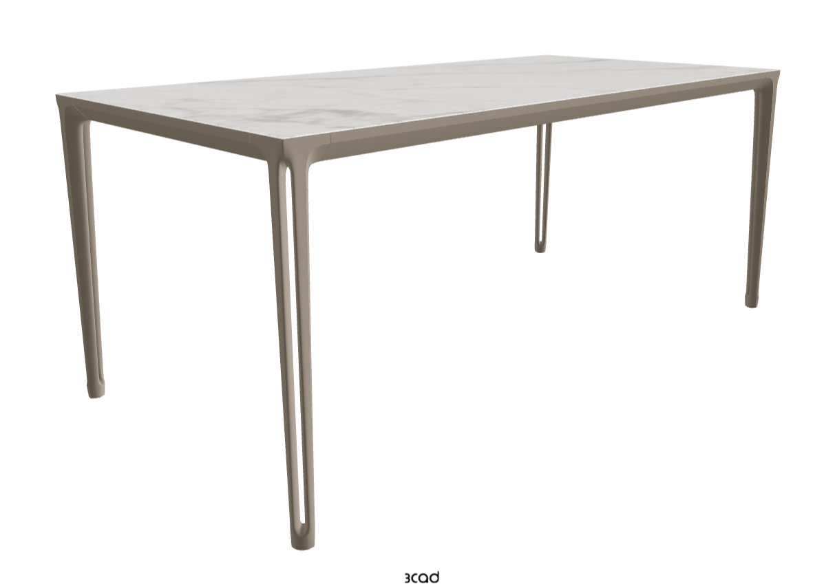 180x90x75h Rectangle Shaped_Matt Invisible_Titanium Embossed