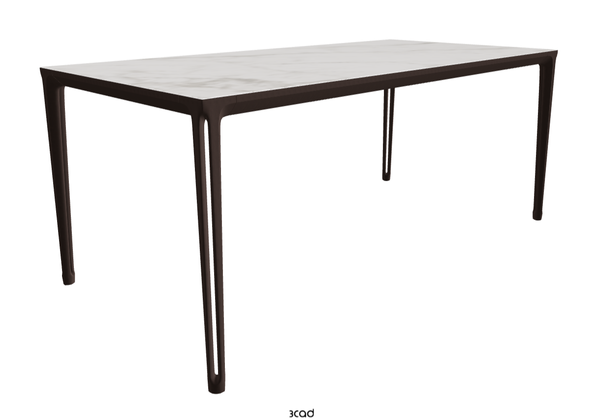 180x90x75h Rectangle Shaped_Matt Invisible_Bronze Embossed