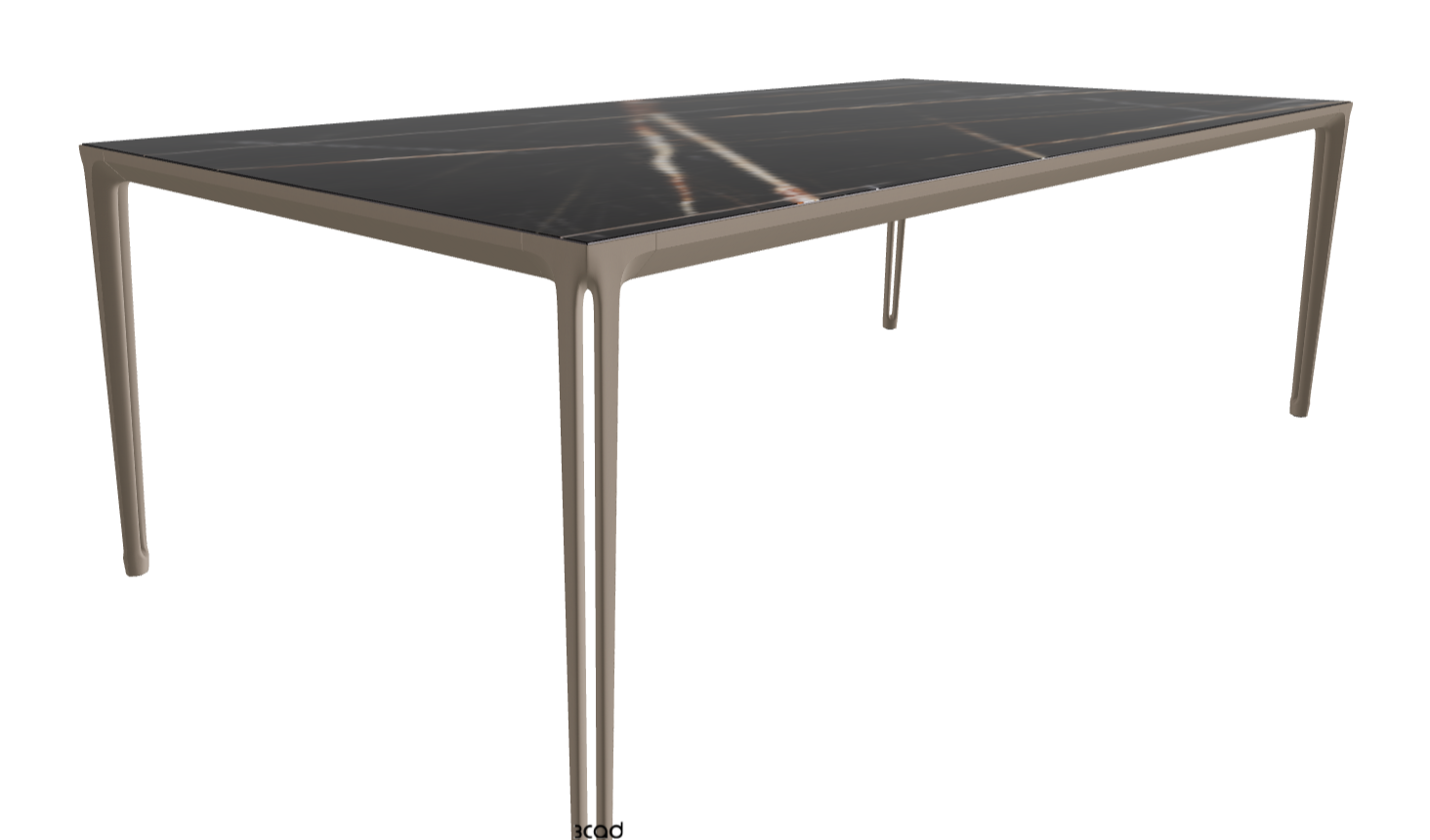 240x120x75h Rectangle Shaped_Glossy Sahara Noir_Titanium Embossed