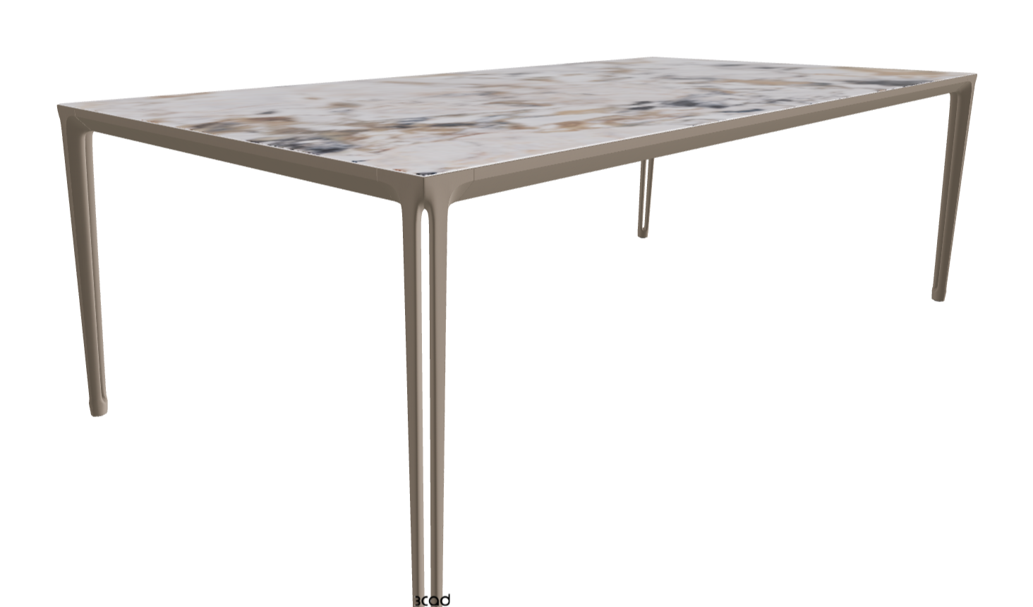 240x120x75h Rectangle Shaped_Makalu_Titanium Embossed