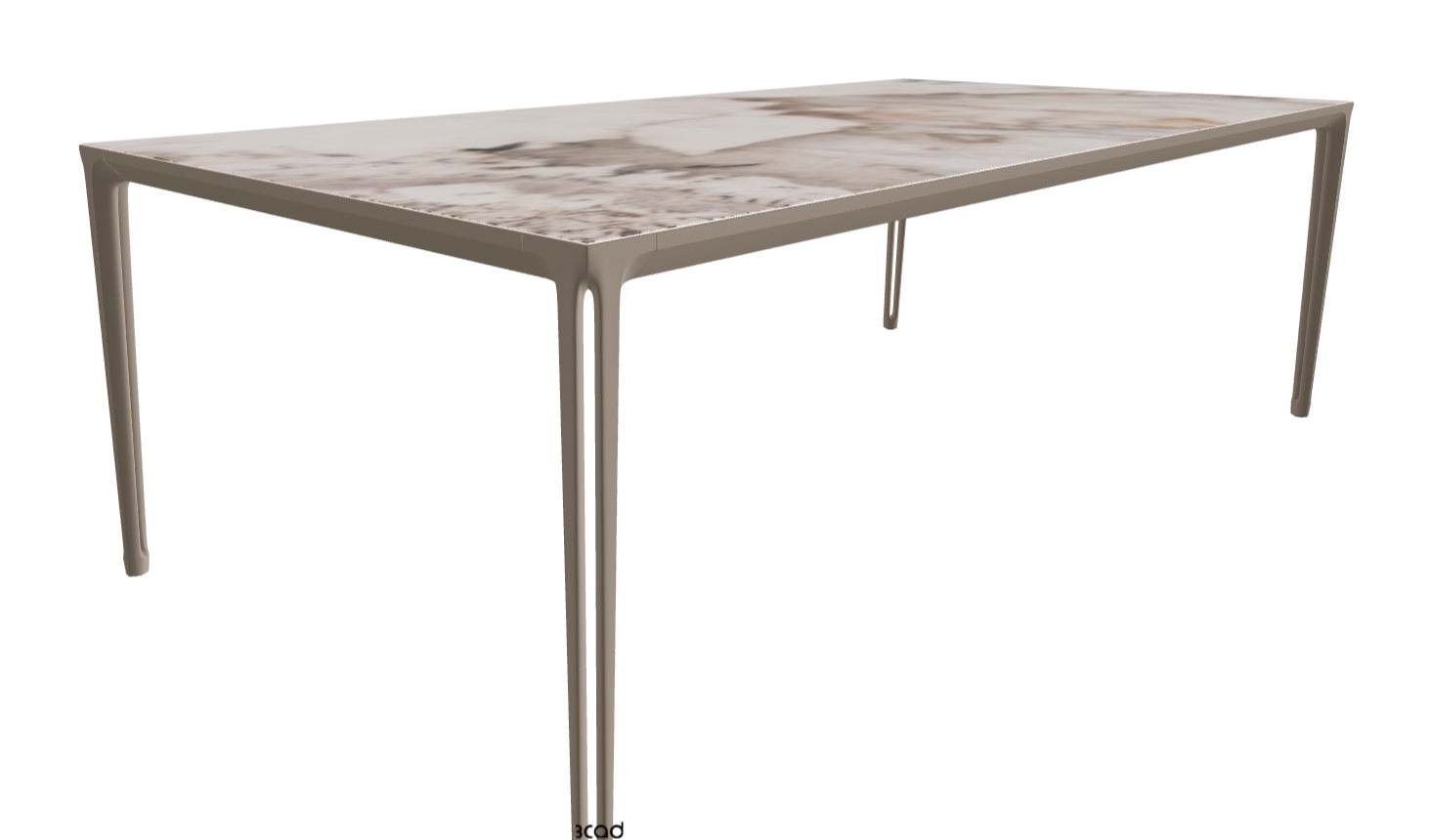 240x120x75h Rectangle Shaped_Corcovado_Titanium Embossed