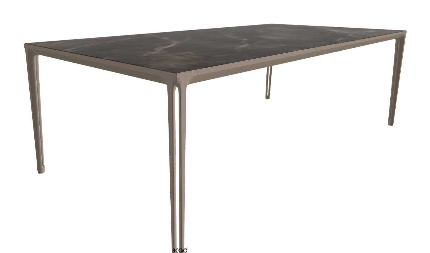 240x120x75h Rectangle Shaped_Andromeda_Titanium Embossed
