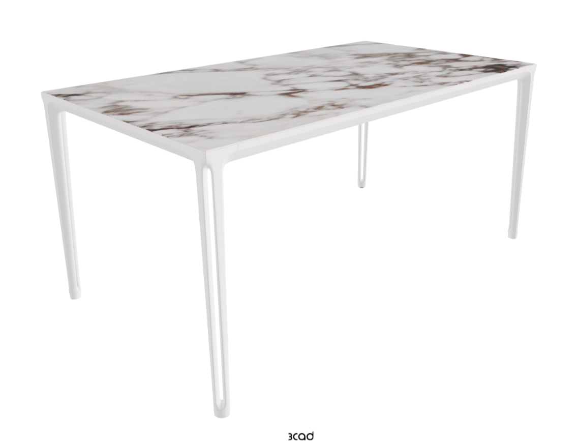 160-220x90x75h Extendible Rectangle Shaped_Breccia_Pearl Embossed_Closed