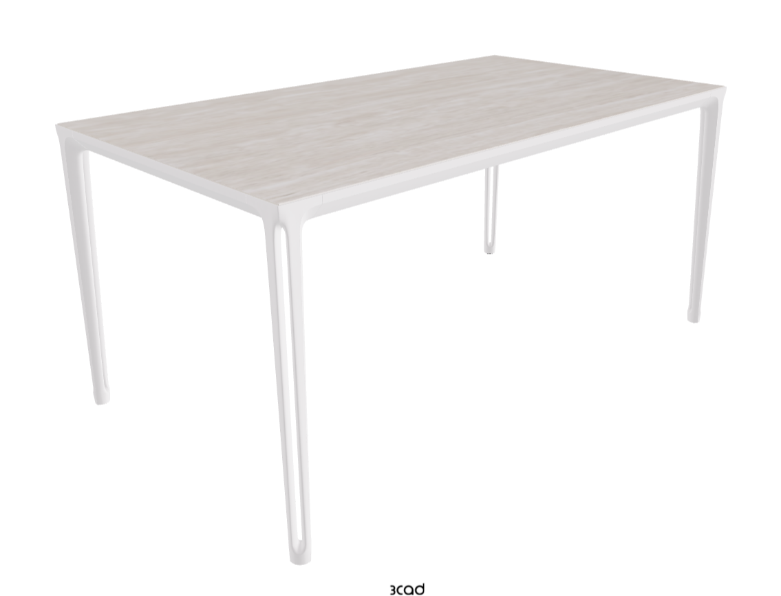 160-220x90x75h Extendible Rectangle Shaped_Colosseo_Pearl Embossed_Closed