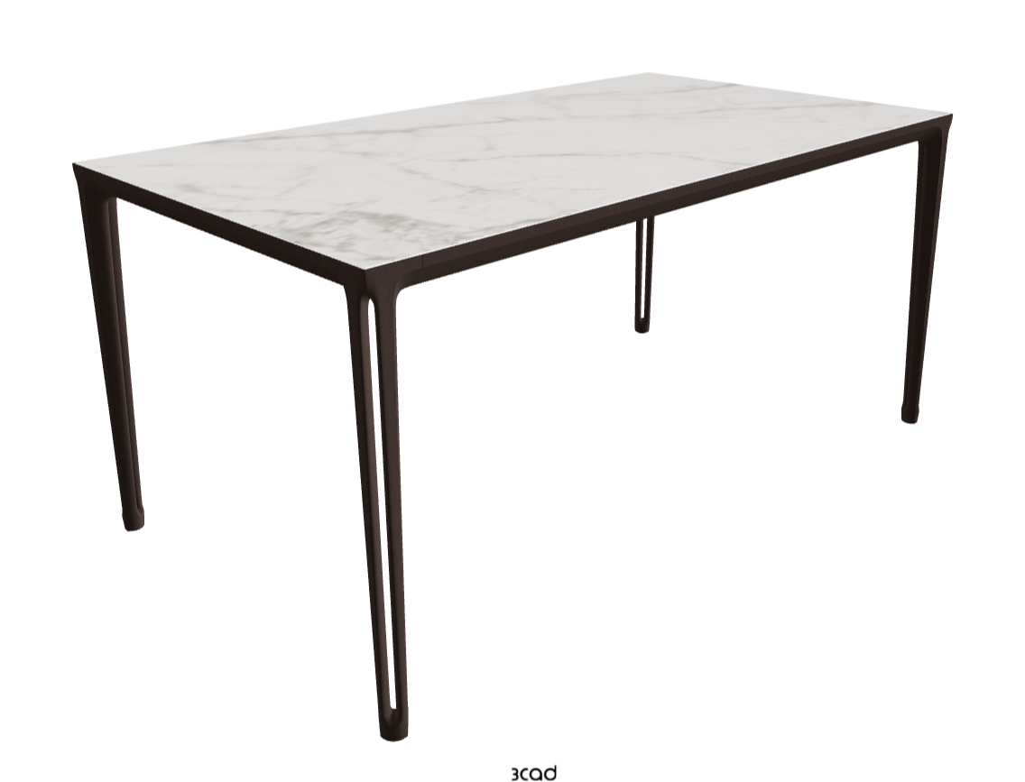 160-220x90x75h Extendible Rectangle Shaped_Matt Invisible_Bronze Embossed_Closed