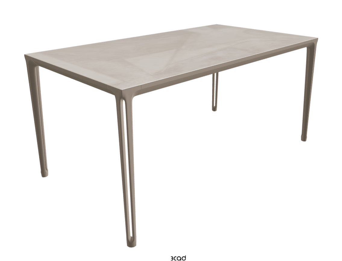 160-220x90x75h Extendible Rectangle Shaped_Luxor_Titanium Embossed_Closed
