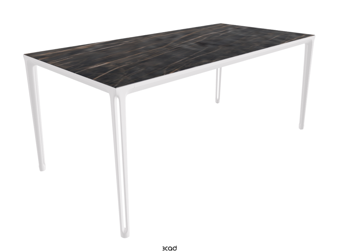 180-240x90x75h Extendible Rectangle Shaped_Matt Portoro_Pearl Embossed_Closed