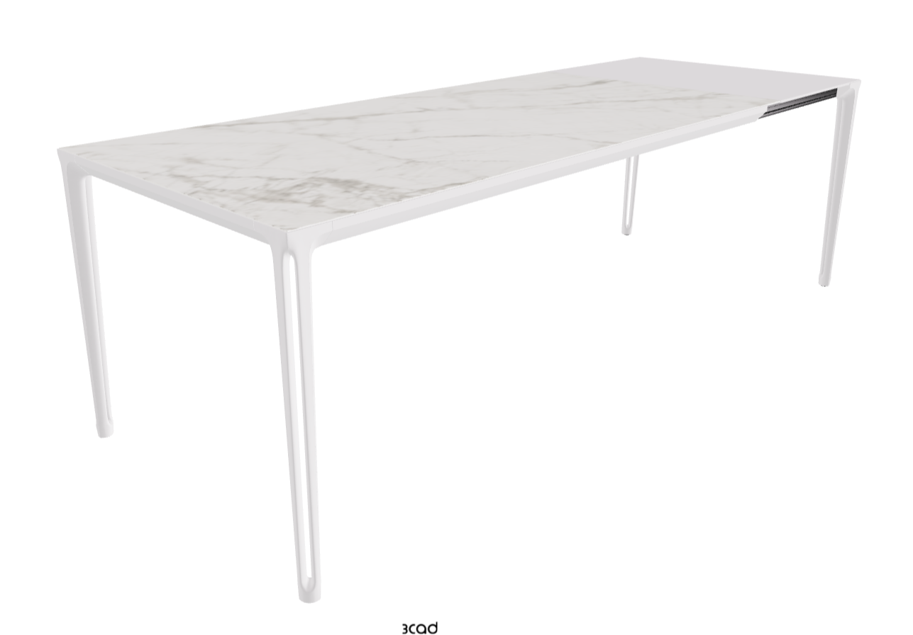 180-240x90x75h Extendible Rectangle Shaped_Matt Invisible_Pearl Embossed_Extended