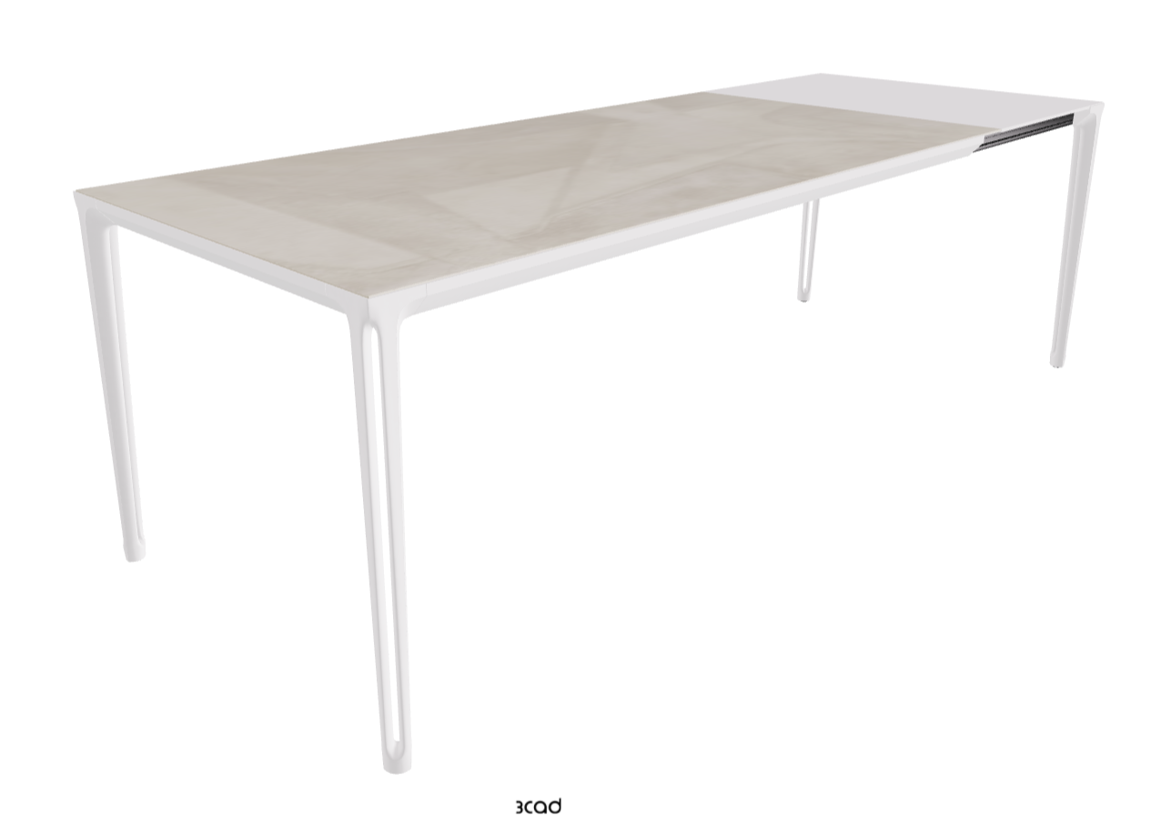 180-240x90x75h Extendible Rectangle Shaped_Luxor_Pearl Embossed_Extended