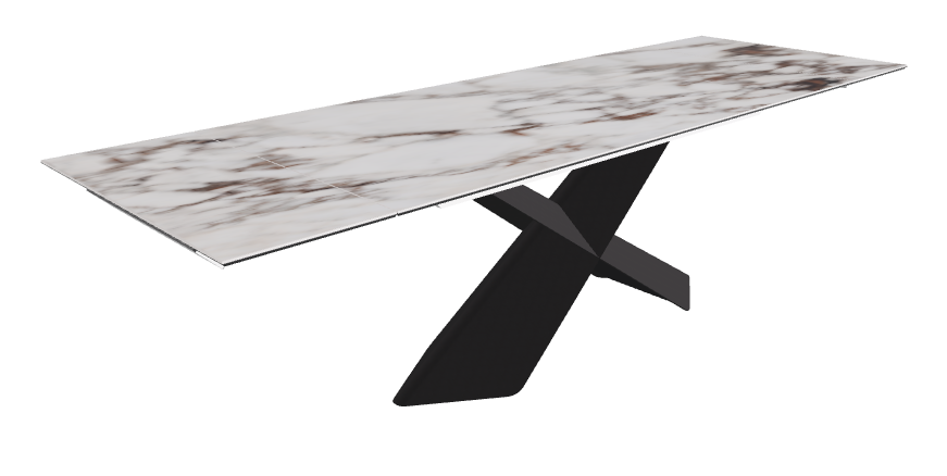 Cattelan Italia Tyron Keramik Drive Rectangular Extendible Dining Table – 182→258x90x74h