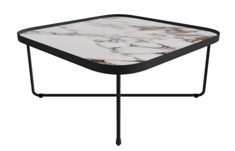 Cattelan Italia Benny Keramik Coffee Table ◻60x60x28h