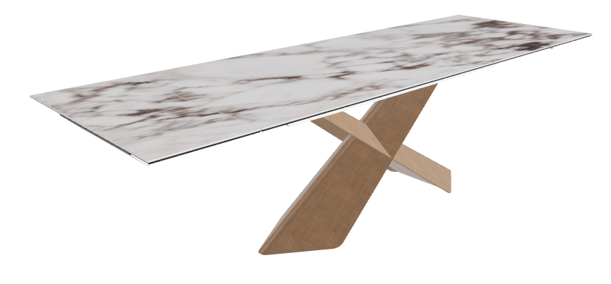 Cattelan Italia Tyron Keramik Drive Rectangular Extendible Dining Table – 182→258x90x74h