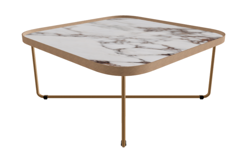 Cattelan Italia Benny Keramik Coffee Table ◻60x60x28h