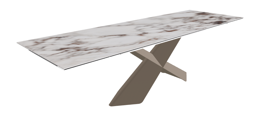 Cattelan Italia Tyron Keramik Drive Rectangular Extendible Dining Table – 182→258x90x74h