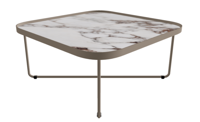 Cattelan Italia Benny Keramik Coffee Table ◻60x60x28h