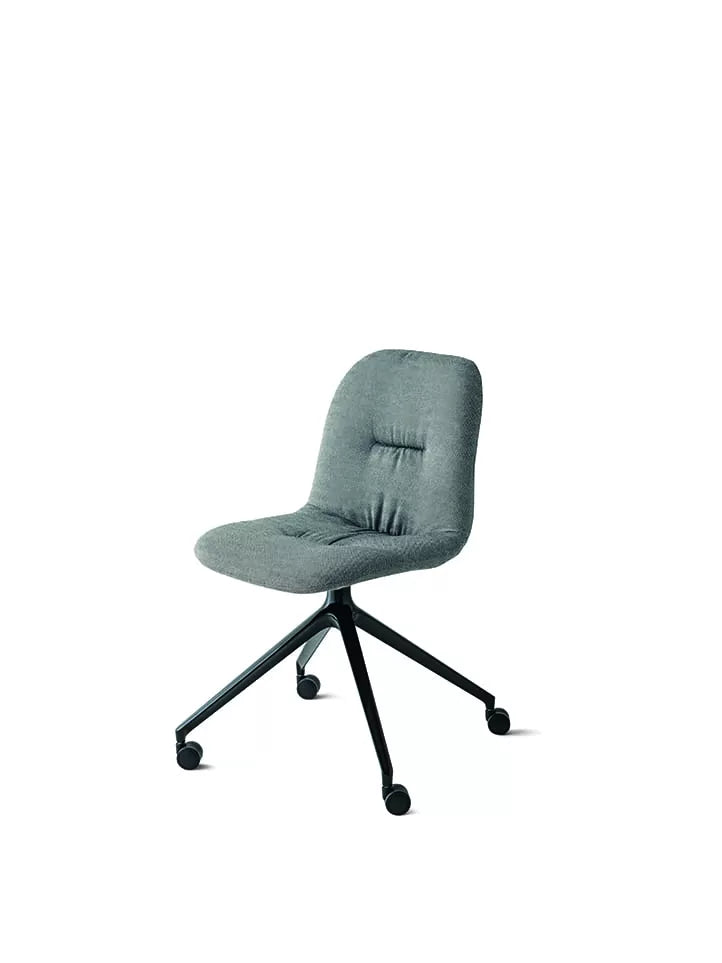 Bontempi Casa Chantal Chair With Swivel Die-Cast Aluminum With Castors