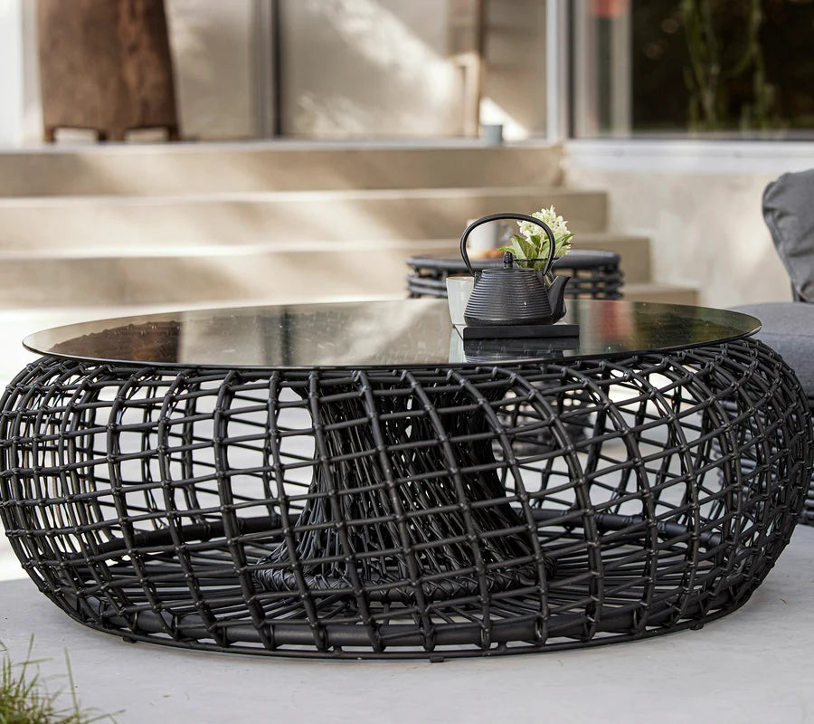 Cane-line Nest Outdoor coffee table/footstools