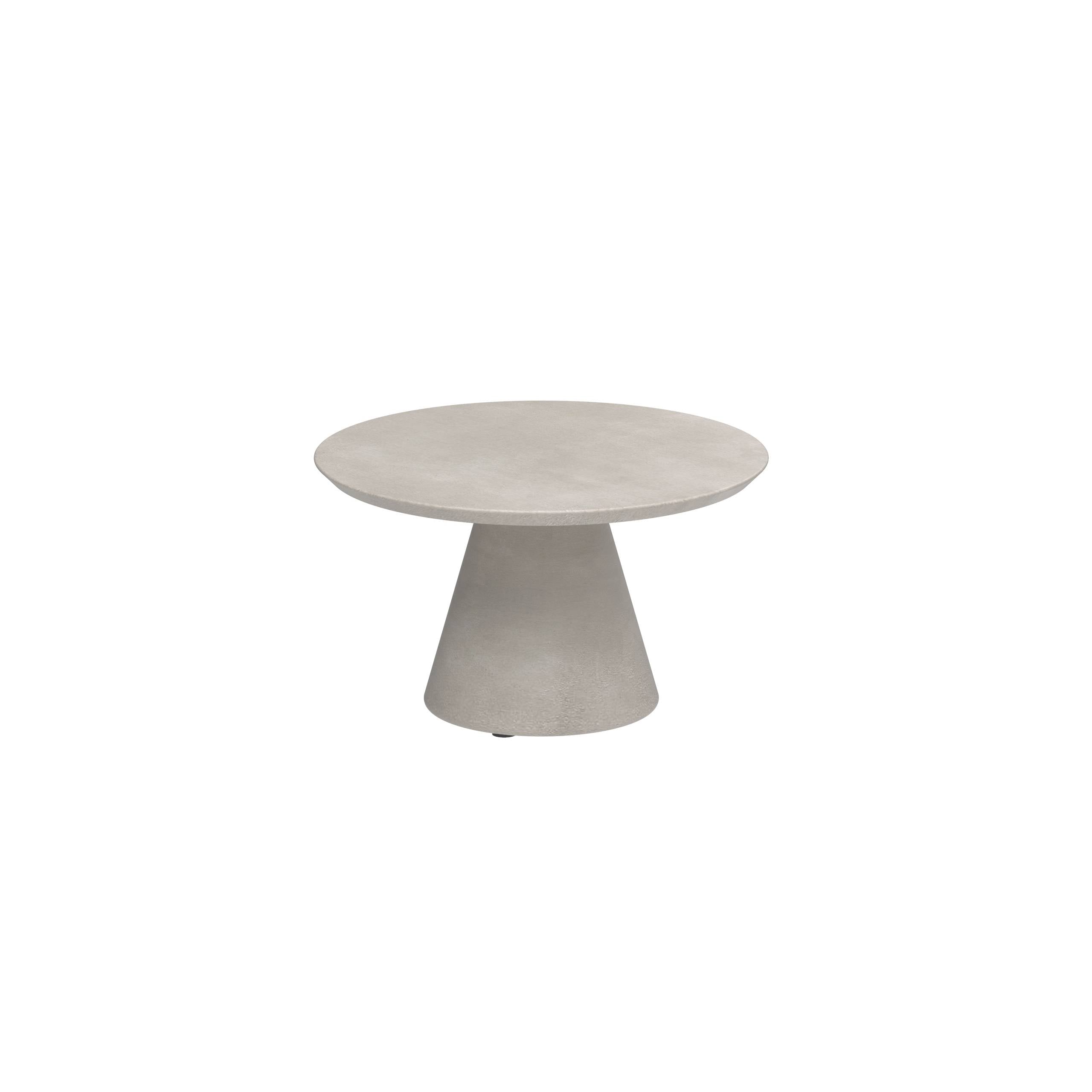 Conix Side Table Ø60cm H35cm Cement Grey