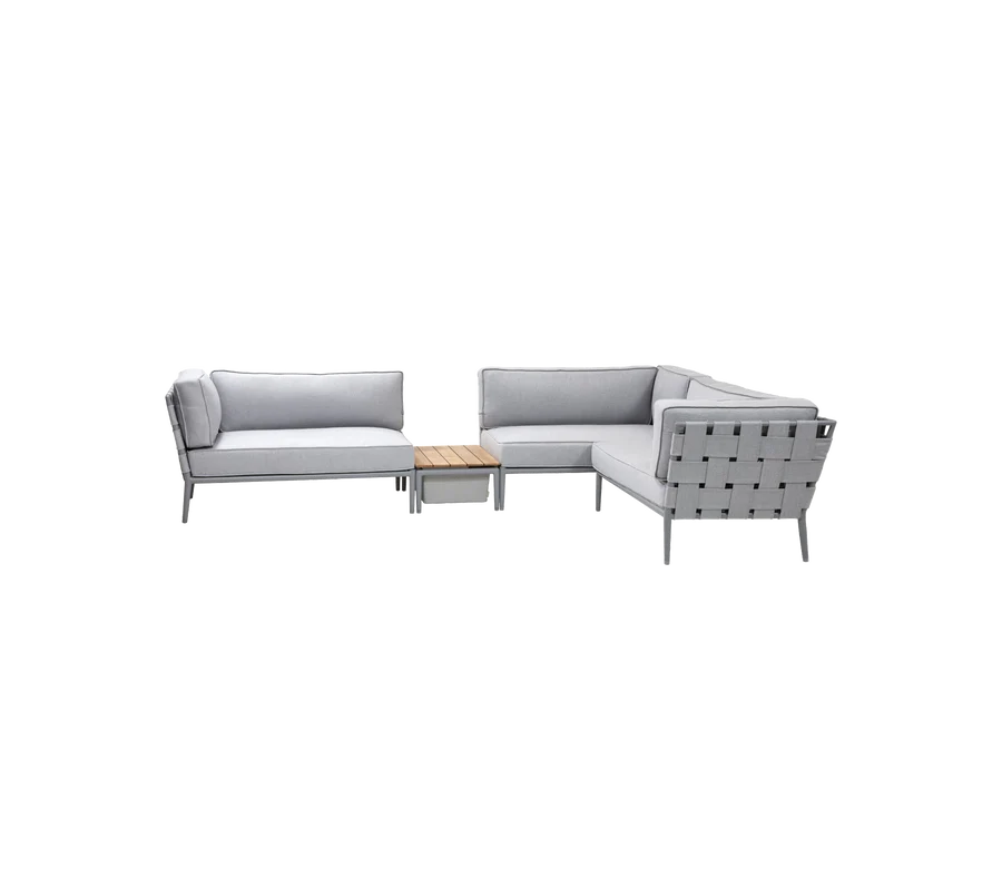 Cane-line Conic modular corner sofa with box table