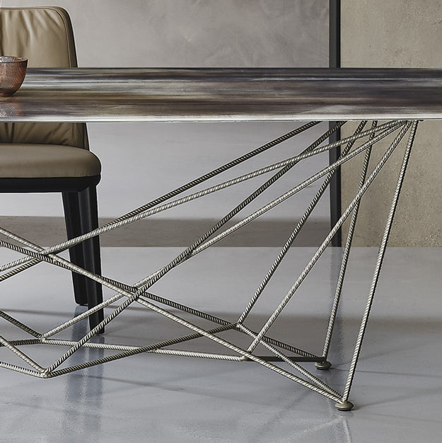 Cattelan Italia Gordon Crystalart Rectangular & Barrel-Shaped Dining Table