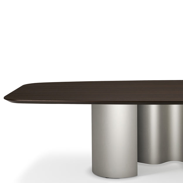 Cattelan Italia Papel Wood Live Edged Dining Table