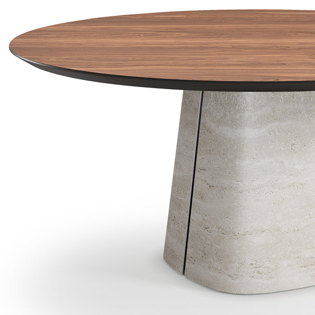 Cattelan Italia Rado Wood Round Dining Table