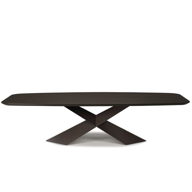 Cattelan Italia Tyron Wood Barrel-Shaped Dining Table