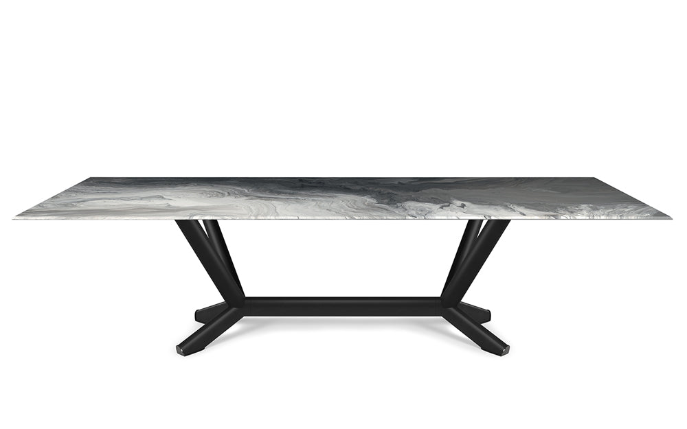 Cattelan Italia Planer Crystalart Rectangular & Barrel-Shaped Dining Table