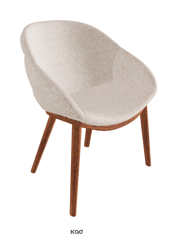 Camilla Dining Armchair_Canaletto Walnut Stained Ashwood_Fabric_B732
