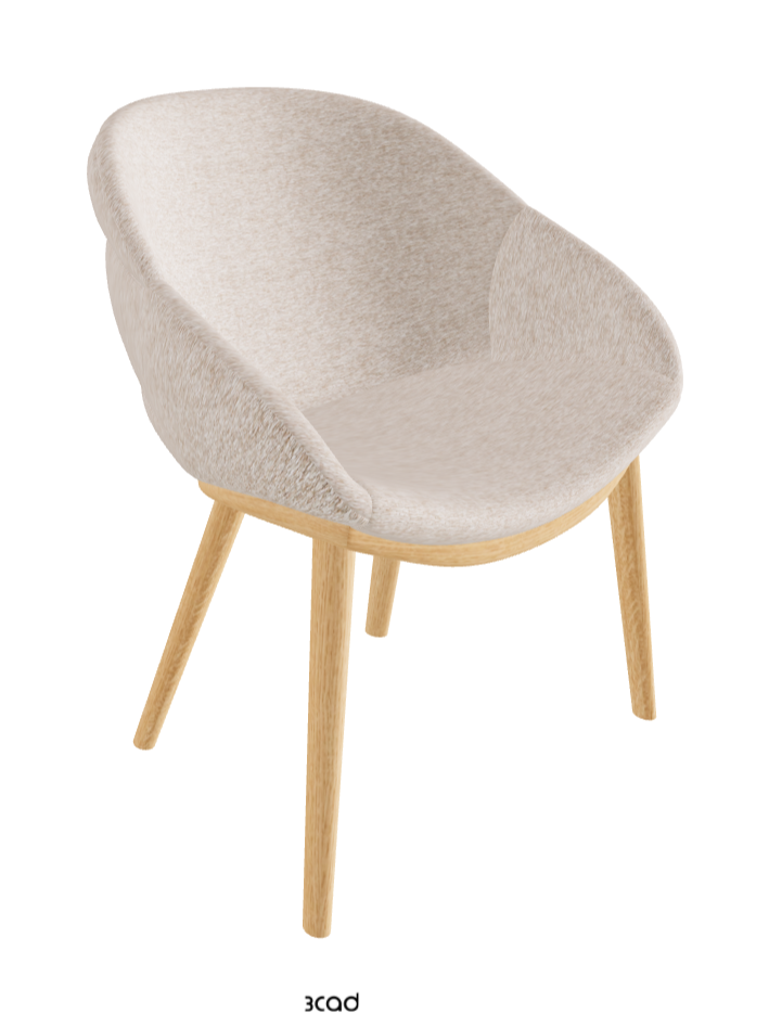 Camilla Dining Armchair_Natural Ashwood_Fabric_B732