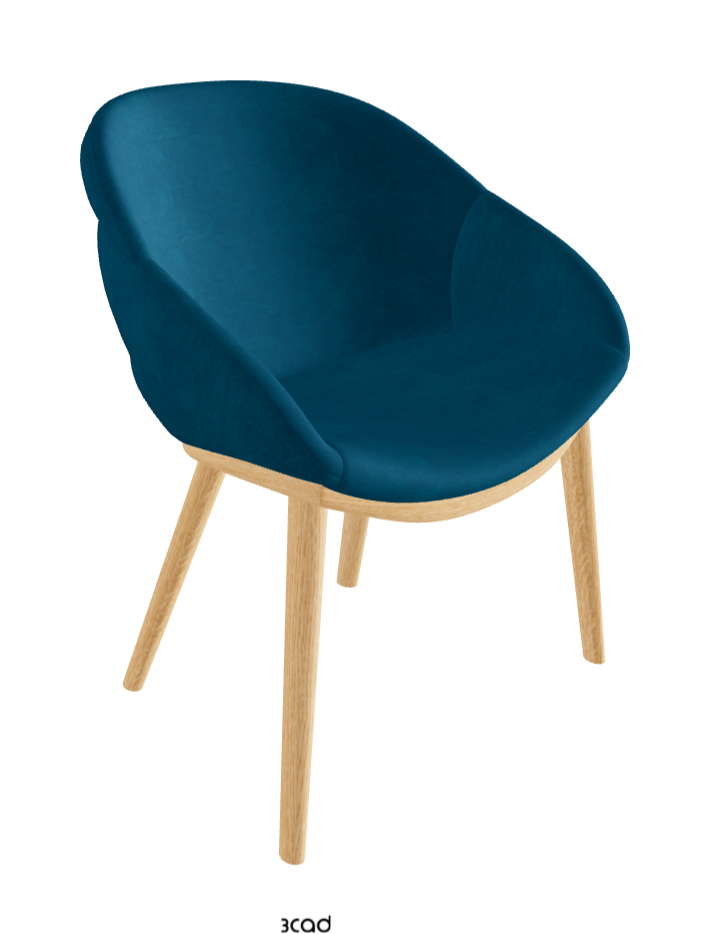 Camilla Dining Armchair_Natural Ashwood_Fabric_B928