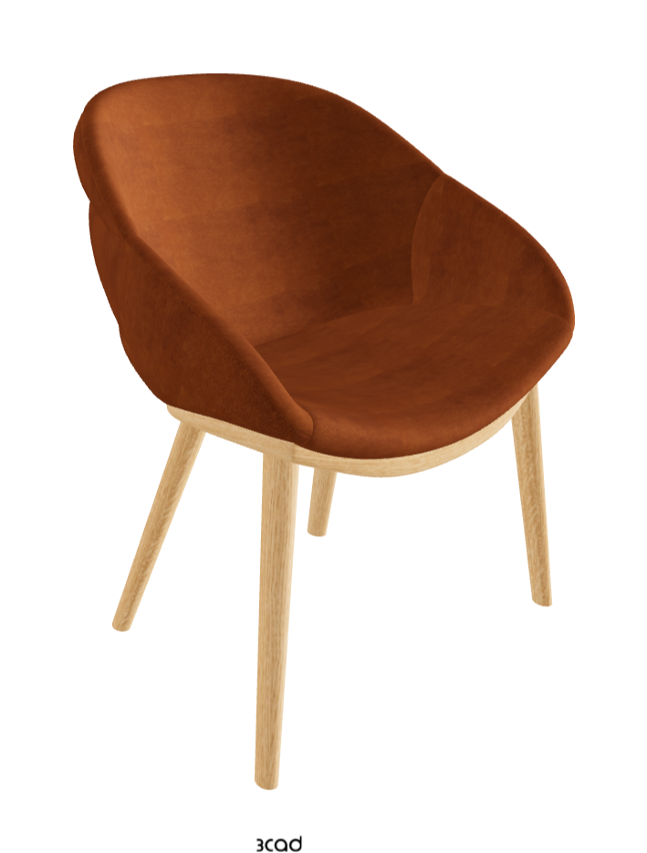 Camilla Dining Armchair_Natural Ashwood_Fabric_B930