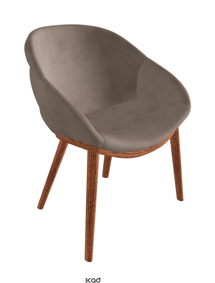 Camilla Dining Armchair_Canaletto Walnut Stained Ashwood_Micro Nubuk_Cognac