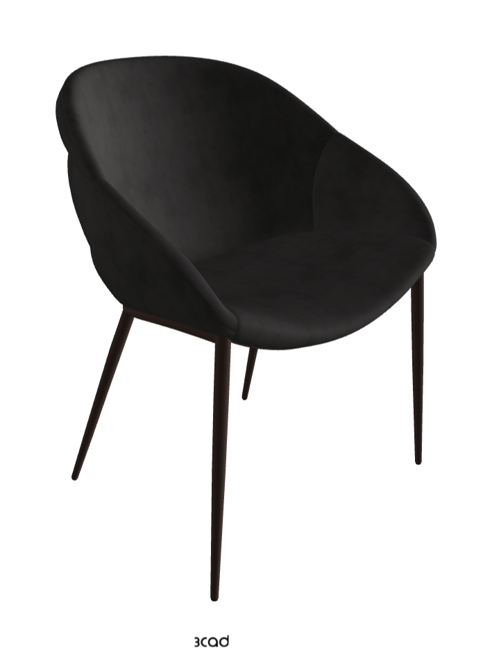 Camilla ML Dining Armchair_Bronze Embossed_Micro Nubuk_Charcoal
