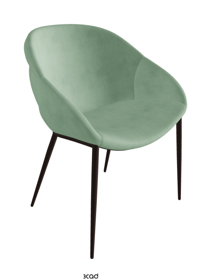 Camilla ML Dining Armchair_Bronze Embossed_Micro Nubuk_Mint