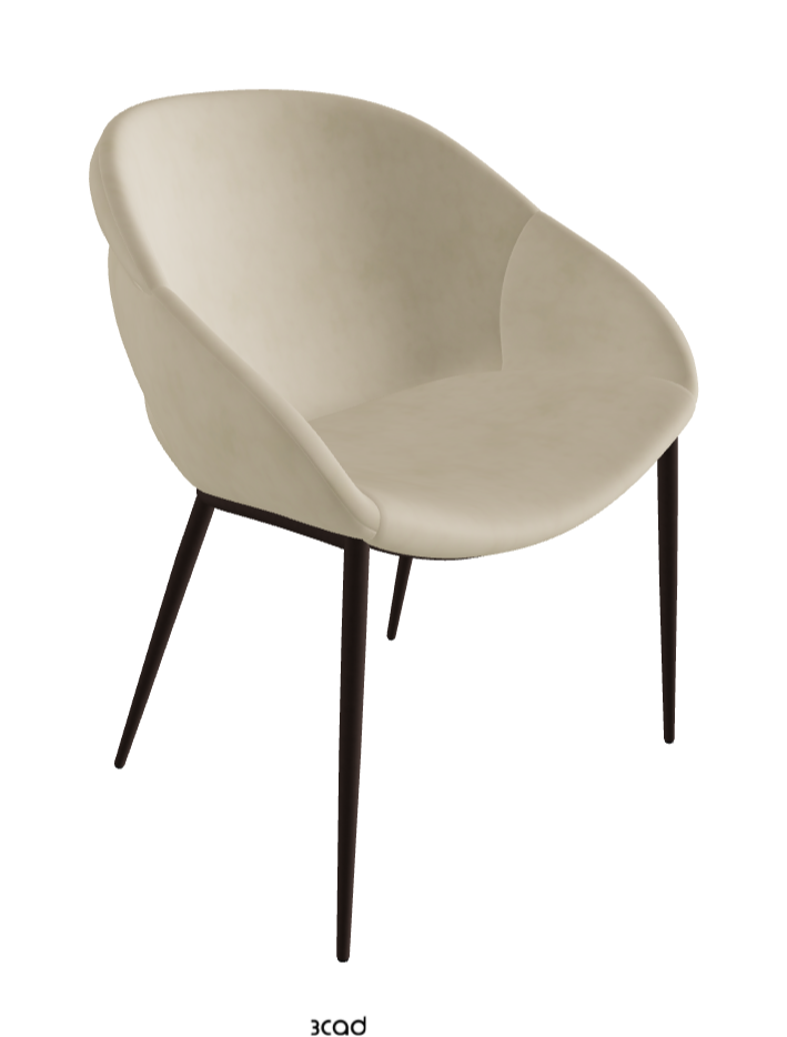 Camilla ML Dining Armchair_Bronze Embossed_Micro Nubuk_Sand